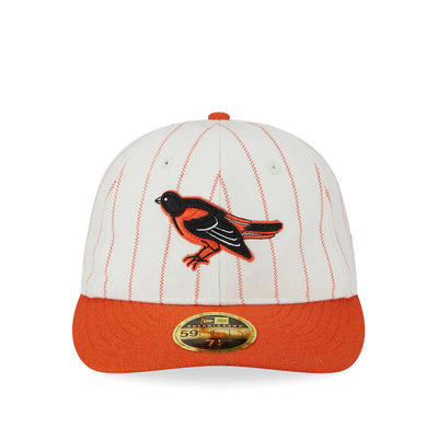 Baltimore Orioles 59FIFTY Retro Crown MLB Cooperstown Stripe White Cap