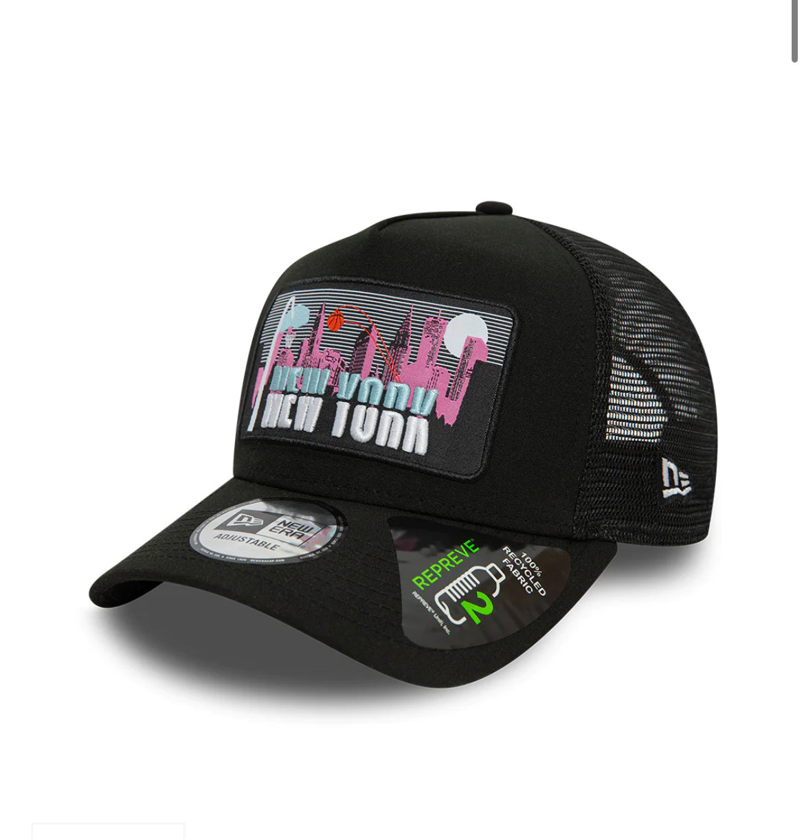 New Era Trucker License Plate Black Cap
