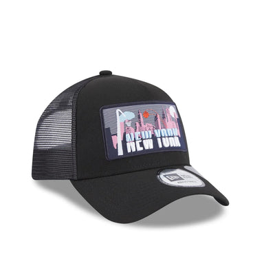New Era Trucker License Plate Black Cap