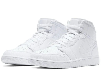 JORDAN 1 MID TRIPLE WHITE 2.0