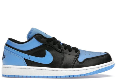 JORDAN 1 LOW BLACK UNIVERSITY BLUE