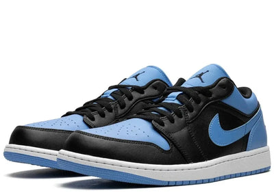 JORDAN 1 LOW BLACK UNIVERSITY BLUE