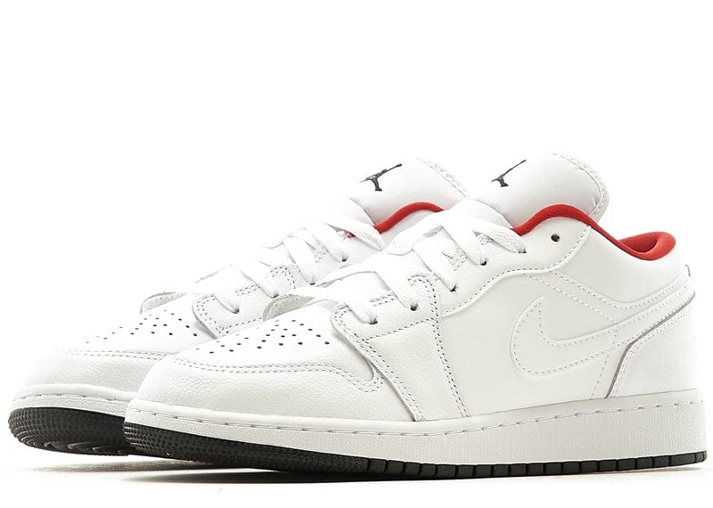 JORDAN 1 LOW WHITE GYM RED BLACK