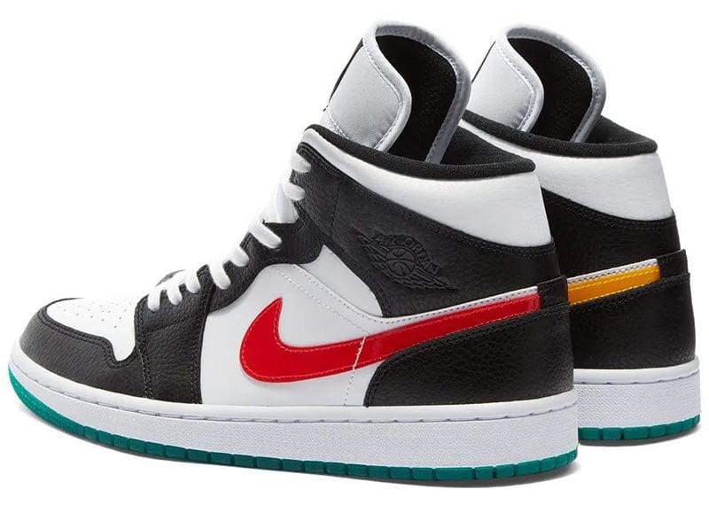 JORDAN 1 MID ALTERNATE SWOOSHES RED YELLOW