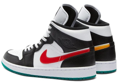JORDAN 1 MID ALTERNATE SWOOSHES RED YELLOW