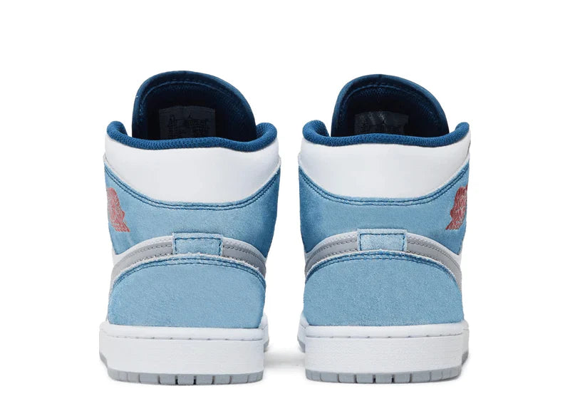 JORDAN 1 MID FRENCH BLUE FIRE RED