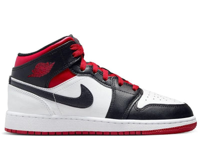 JORDAN 1 MID GYM RED BLACK TOE