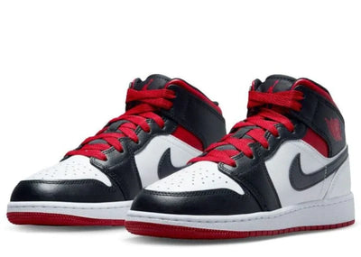 JORDAN 1 MID GYM RED BLACK TOE