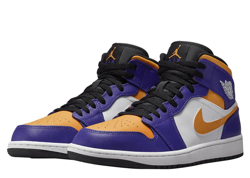 JORDAN 1 MID LAKERS