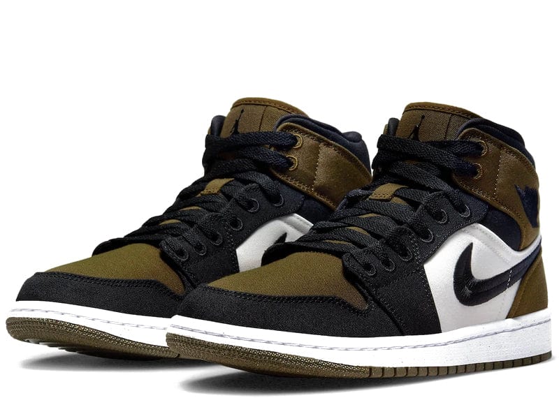 JORDAN 1 MID OLIVE TOE