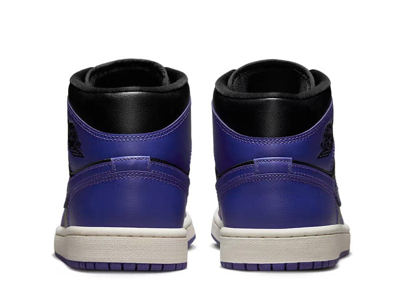 JORDAN 1 MID PURPLE BLACK