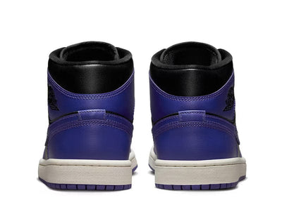 JORDAN 1 MID PURPLE BLACK