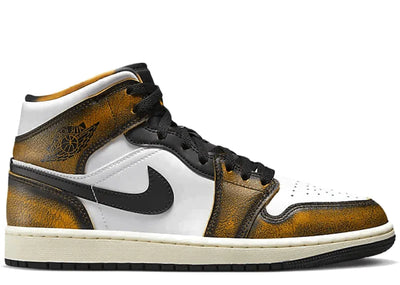 JORDAN 1 MID SE ORANGE WEAR AWAY