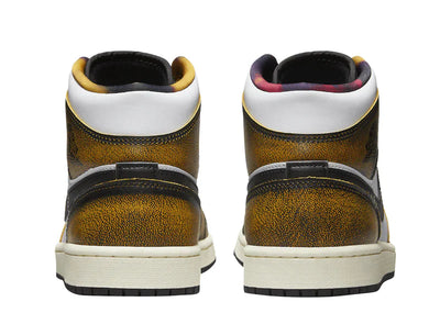 JORDAN 1 MID SE ORANGE WEAR AWAY