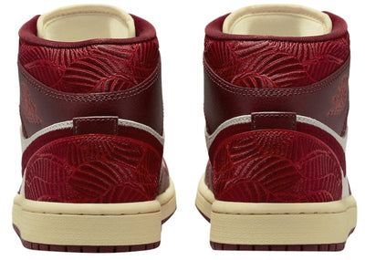 JORDAN 1 MID SE TIKI LEAF TEAM RED
