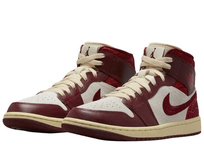 JORDAN 1 MID SE TIKI LEAF TEAM RED