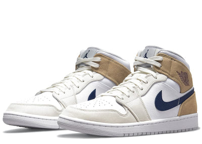 JORDAN 1 MID TAN SUEDE