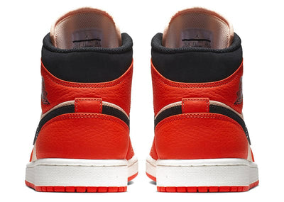 JORDAN 1 MID TEAM ORANGE BLACK