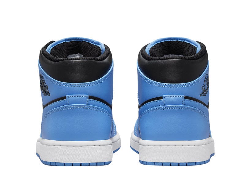 JORDAN 1 MID UNIVERSITY BLUE BLACK