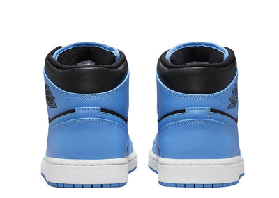 JORDAN 1 MID UNIVERSITY BLUE BLACK