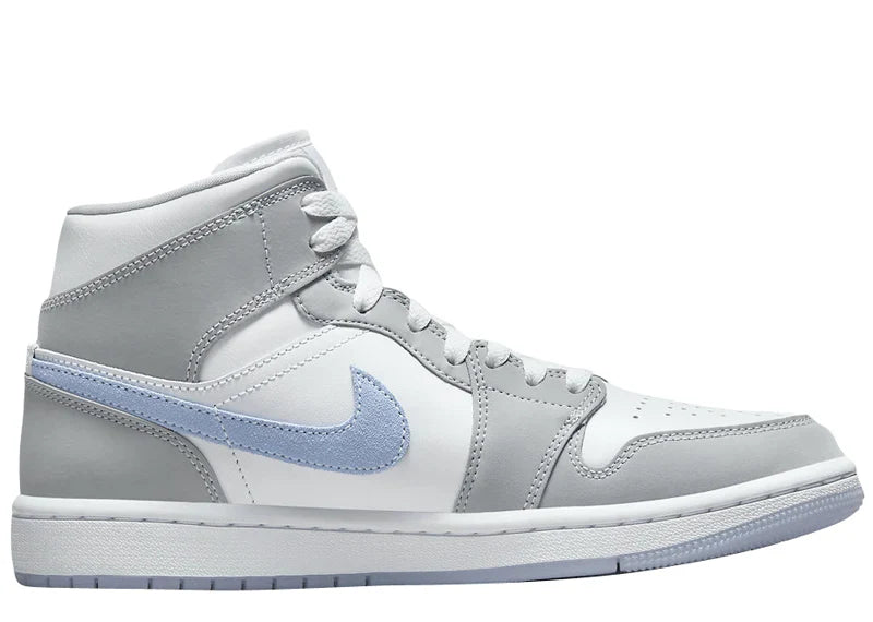 JORDAN 1 MID WOLF GREY ALUMINUM