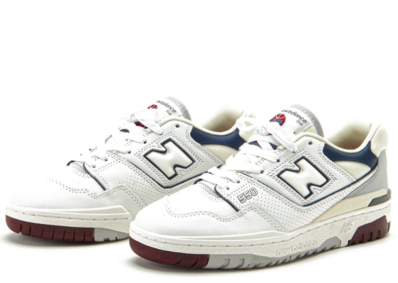 NEW BALANCE 550 WHITE BURGUNDY NAVY