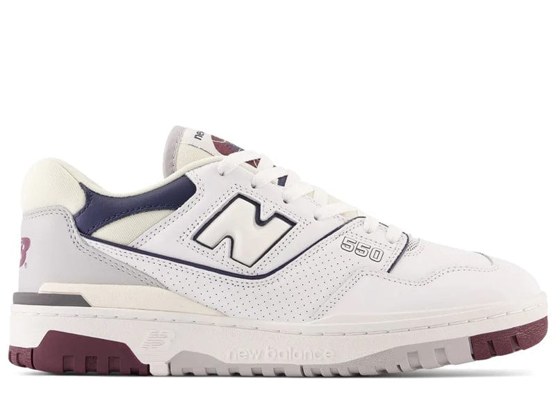 NEW BALANCE 550 WHITE BURGUNDY NAVY