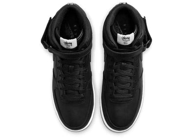 NIKE AIR FORCE 1 MID STUSSY BLACK WHITE