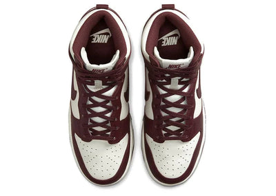 NIKE DUNK HIGH BURGUNDY CRUSH