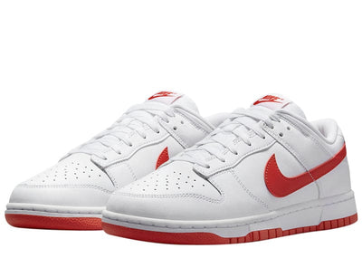 NIKE DUNK LOW RETRO WHITE PICANTE RED