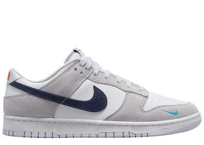 NIKE DUNK LOW WHITE GREY NAVY AQUA MINI SWOOSH